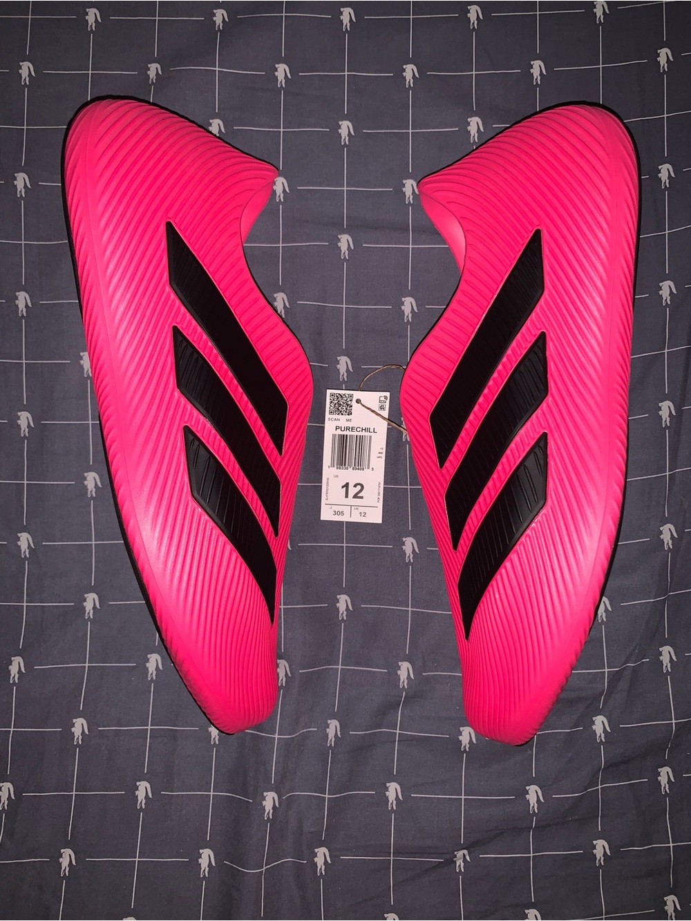 Adidas Purechill Runner Lucid Pink Black KI0065 Size: 12 Men